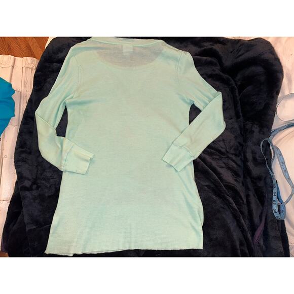 NWOT REBEL YELL THERMAL WAFFLE RETRO SKI GRAPHIC TEE TUNIC MINIDRESS - Picture 11 of 11